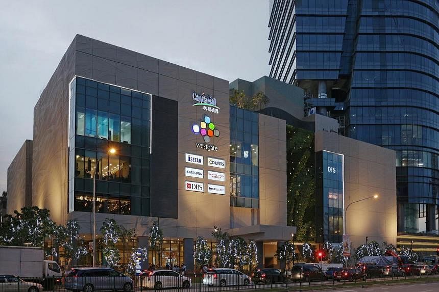 Jurong East's Westgate Mal, which is part of CapitaMalls Asia. -- PHOTO: CAPITAMALLS ASIA