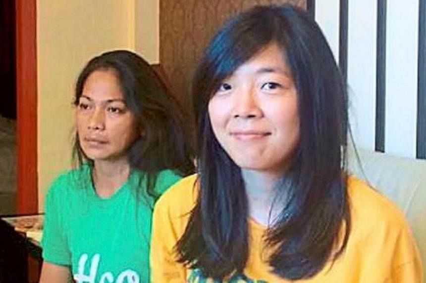 Marcy Dayawan (left) and Gao Huayun became close friends during the two months that they were in captivity. -- PHOTO: THE STAR/ASIA NEWS NETWORK
