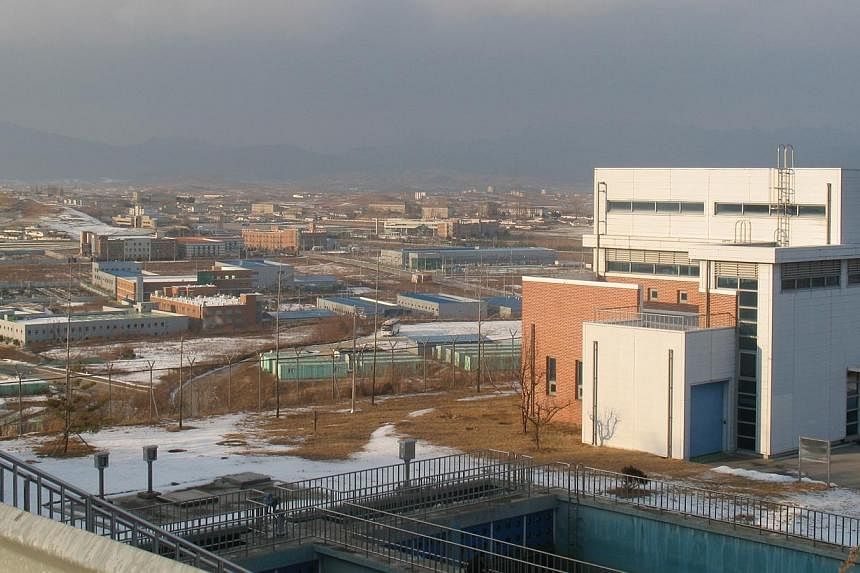South Korea on Tuesday, June 10, 2014, said it had green-lighted a German company supplying industrial needles to set up as the first foreign company in the Kaesong joint industrial zone (above) run with North Korea. -- PHOTO:&nbsp;ANDREW SALMON
