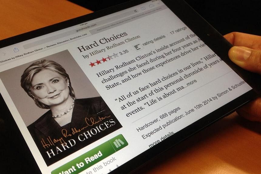 The Straits Times take a sneak peek at&nbsp;Hillary Clinton’s memoir, Hard Choices, which hits the bookstores on Tuesday. -- ST PHOTO
