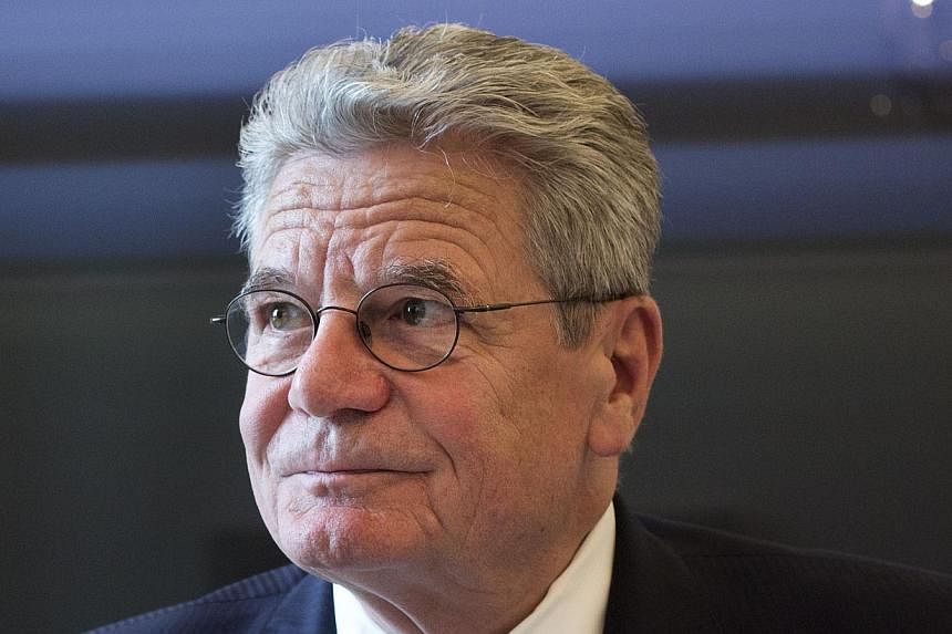 This photo taken on May 6, 2013, shows German President Joachim Gauck at his desk at the Bellevue presidential palace in Berlin.&nbsp;Germany's President Joachim Gauck has the right to call members of a neo-Nazi party "loonies", the country's top cou