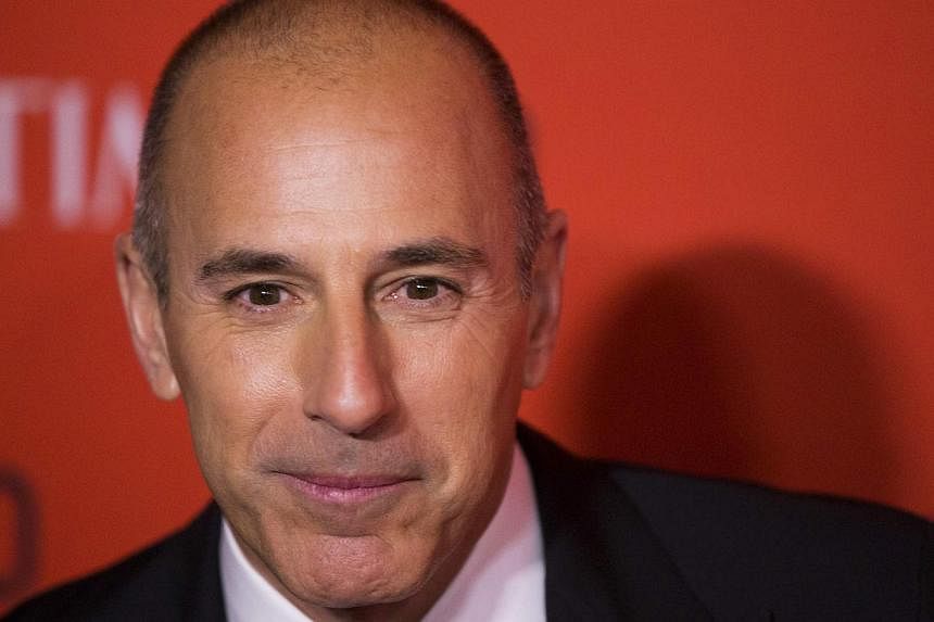 Journalist Matt Lauer arrives at the Time 100 gala celebrating the magazine's naming of the 100 most influential people in the world for the past year, in New York April 29, 2014. -- PHOTO: REUTERS