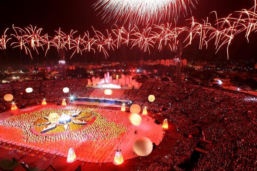 5. A 2006 shot of fireworks at the last National Day Parade held at the National Stadium. -- ST FILE PHOTOS
