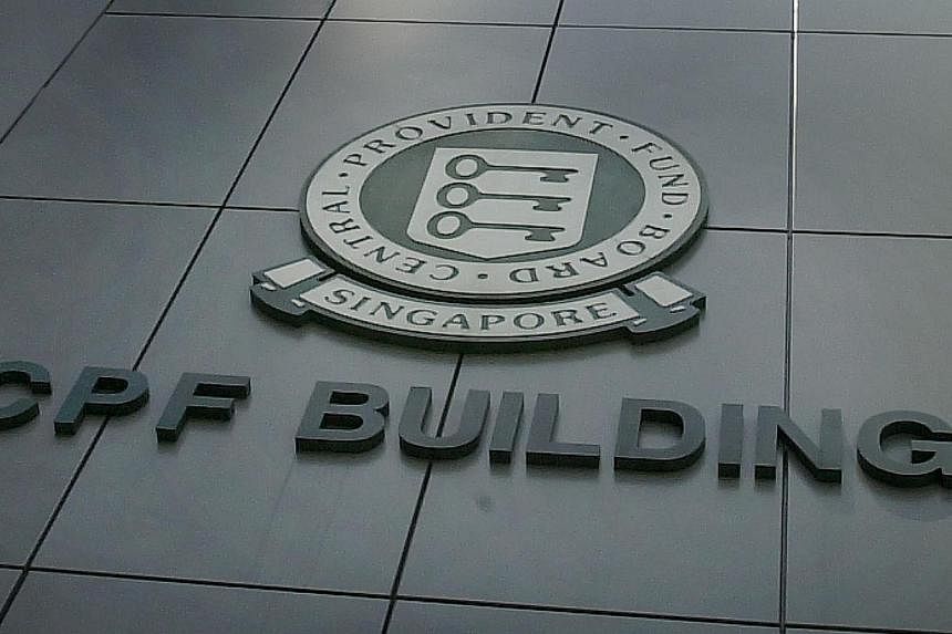 The Central Provident Fund (CPF) building on Robinson Road. -- ST PHOTO: MALCOLM MCLEOD