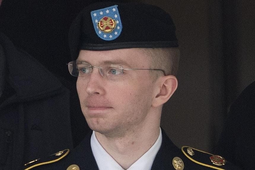 This Aug 20, 2013 file photo shows US Army Private First Class Bradley Manning departs a US military court facility as the sentencing phase continues in his trial at Fort Meade, Maryland.&nbsp;The detained US soldier convicted of leaking a trove of s