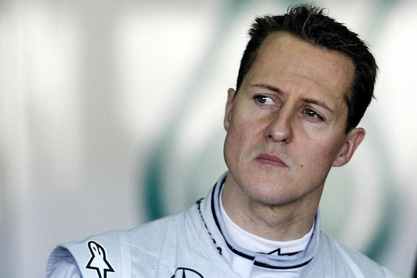 A photo taken on February 3, 2010 shows Mercedes' German driver Michael Schumacher during a training session at the Ricardo Tormo racetrack in Cheste, near Valencia.&nbsp;Formula One champion Michael Schumacher is out of a coma and has left the Frenc