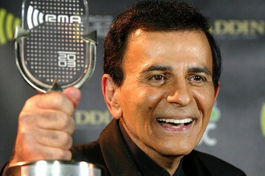 Casey Kasem won the Radio Icon Award at the 2003 Radio Music Awards in October that year. -- PHOTO: REUTERS