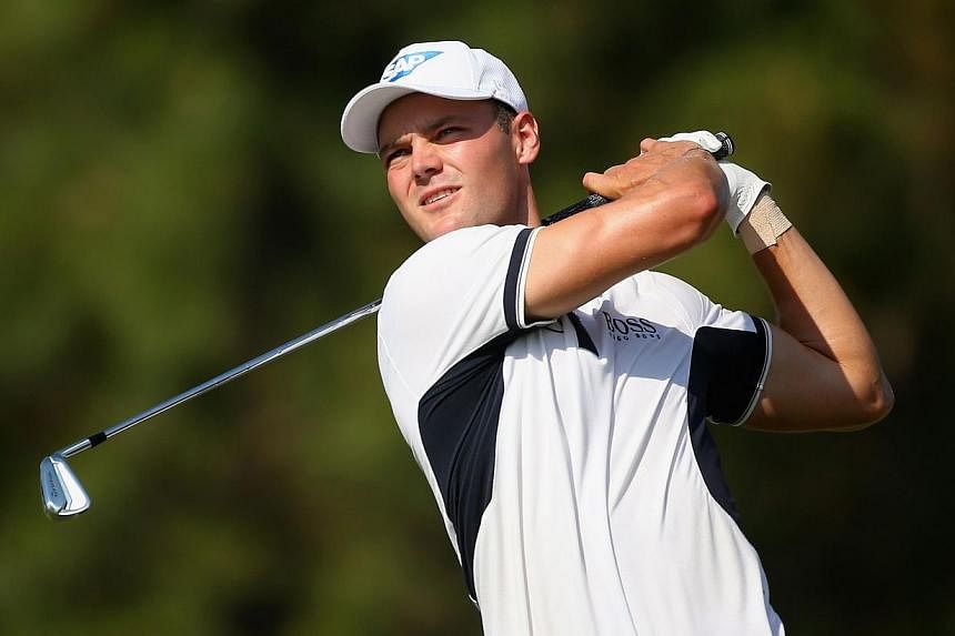 Martin Kaymer of Germany hits his tee shot on the sixth hole during the final round of the 114th US Open at Pinehurst Resort &amp; Country Club, Course No. 2 on June 15, 2014 in Pinehurst, North Carolina. -- PHOTO: AFP