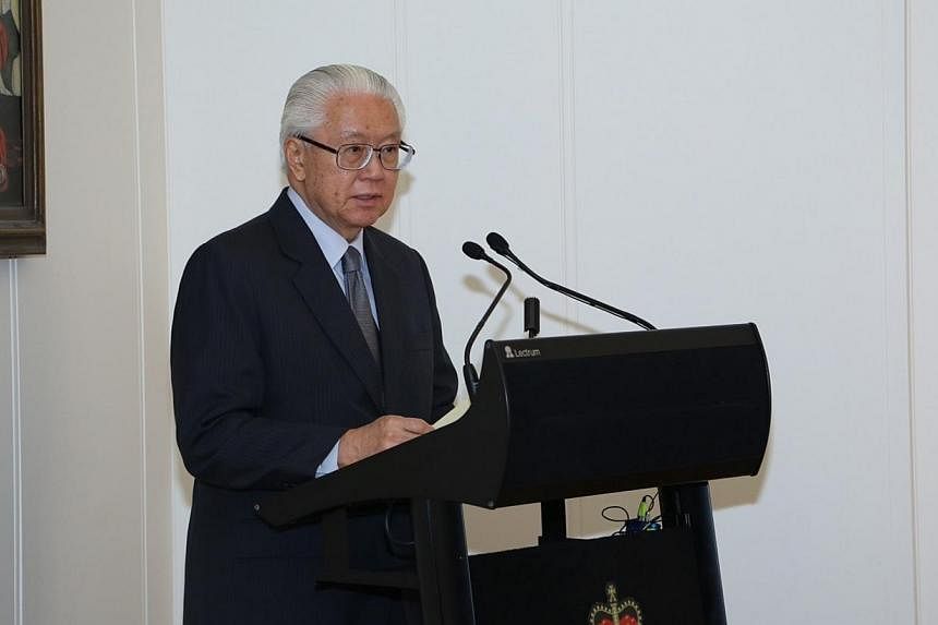 President Tony Tan Keng Yam was on Tuesday, June 17, 2014, conferred an honorary doctorate by his alma mater, the University of Adelaide. -- PHOTO: MCI