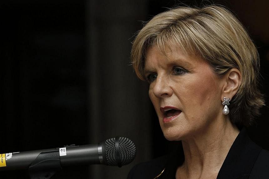Australia's Foreign Minister Julie Bishop speaking at the Australian ambassador's residence in Tokyo on June 12, 2014. Ms Bishop has expressed her concern about 150 Australians learning the "terrorist trade" fighting alongside Sunni militants in Iraq
