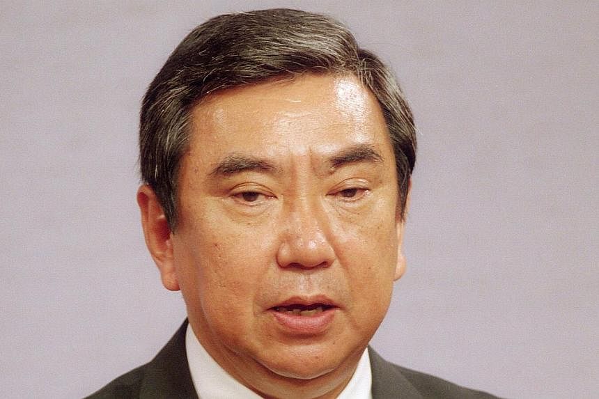 This file photo taken on Aug 4, 1993, shows Japan's Chief Cabinet Secretary Yohei Kono announcing that the government offered apologies to victims from World War II and vowed to continue its investigation into the "comfort women" issue.&nbsp;Japan is