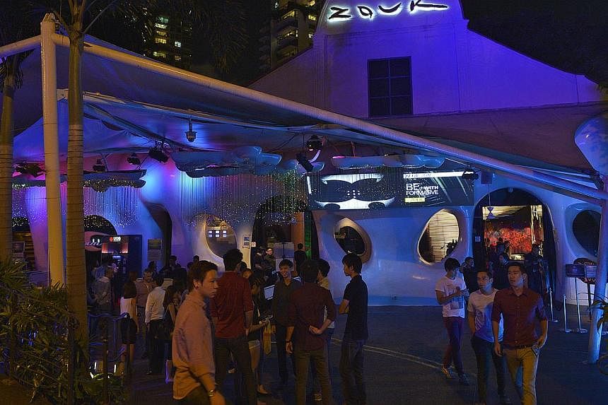 Some tourism industry people feel that the closure of Zouk would be a great loss for Singapore, which aspires to be an arts hub and entertainment capital. -- ST PHOTO: DESMOND WEE