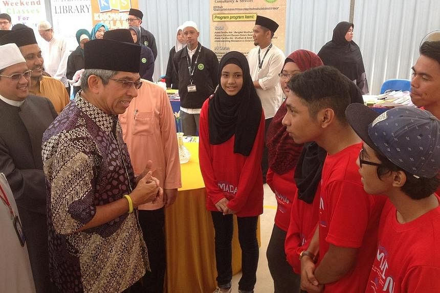 New activities for this year's Ramadan&nbsp;were launched by Minister-in-charge of Muslim Affairs Yaacob Ibrahim on Sunday morning, at the Ahmad Ibrahim Mosque in Sembawang. &nbsp;-- ST PHOTO: AUDREY TAN