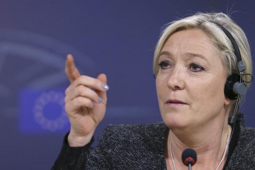 Marine Le Pen, France's National Front political party head, addresses a news conference at the European Parliament in Brussels on May 28, 2014.&nbsp;French far-right leader Marine Le Pen vowed Wednesday to form a eurosceptic bloc in the European par