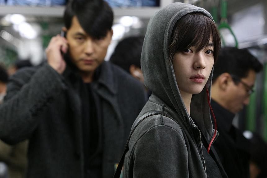 Cold Eyes (2013), starring Jung Woo Sung (left) and Han Hyo Joo, is one of Spackman Entertainment Group's hit films. The firm made a $3.3 million profit in the last financial year.
