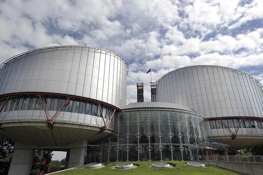 A file photo taken on Aug 1, 2010, shows the European Court of Human Rights in the French eastern city of Strasbourg. -- PHOTO: AFP