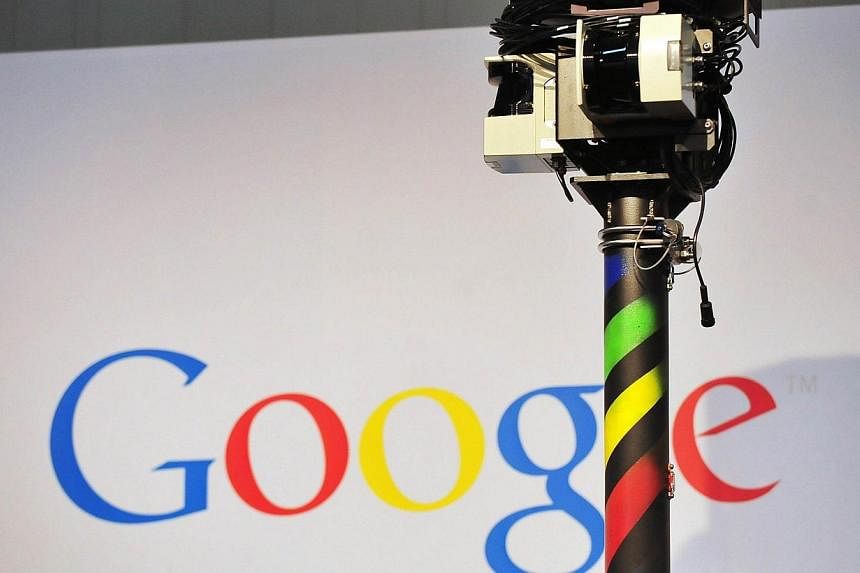 A photo taken on March 3, 2010 shows the camera of a street-view car, used to photograph whole streets, on the Google street view stand at the world's biggest high-tech fair, the CeBIT in the northern German city of Hanover.&nbsp;Google on Tuesday sa