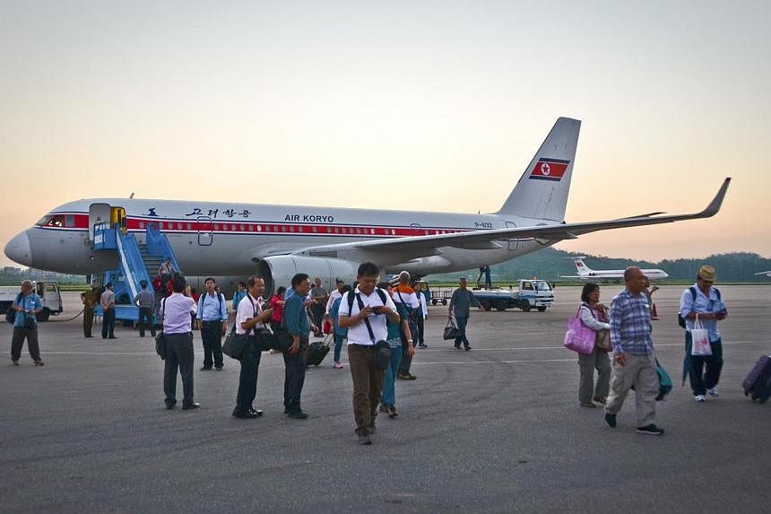Travellers at the airport in Pyongyang, North Korea.&nbsp;North Korea will reopen some of its domestic scheduled air routes for the first time in years, a China-based tour operator said on Thursday, another sign of moves to bolster tourism in the iso