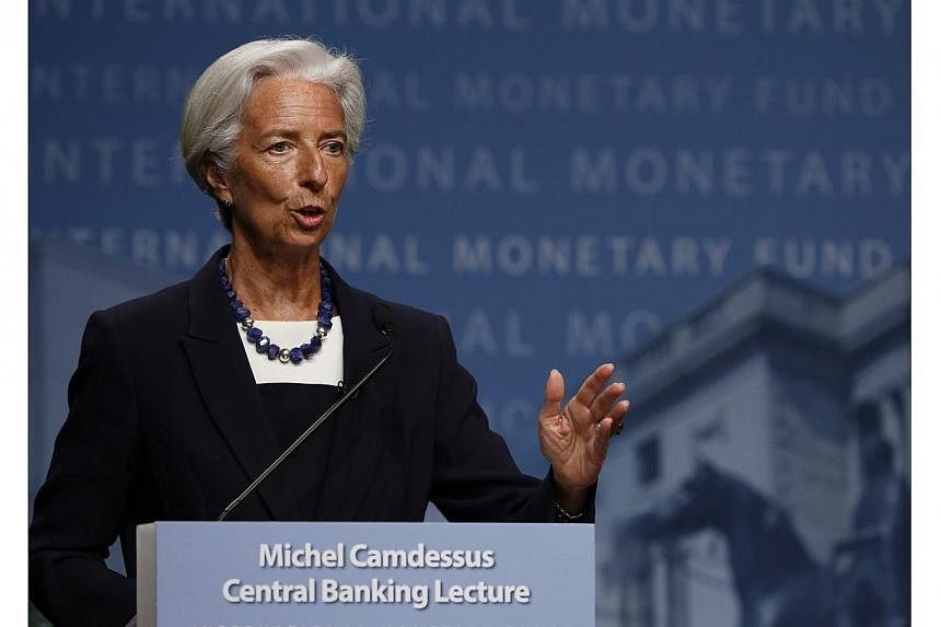 International Monetary Fund chief Christine Lagarde warned on Sunday. July 6, 2014, that the strength of the global economic recovery could be "less robust than expected". -- PHOTO: REUTERS
