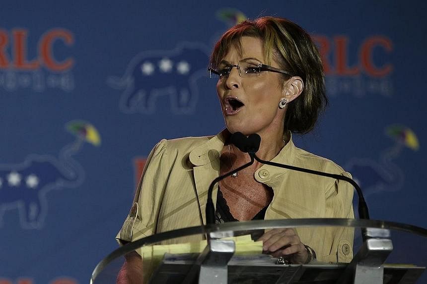 Former Alaska governor Sarah Palin speaks during the 2014 Republican Leadership Conference on May 29, 2014 in New Orleans, Louisiana. She called for President Barack Obama’s impeachment on Tuesday over his handling of a growing immigration crisis. 
