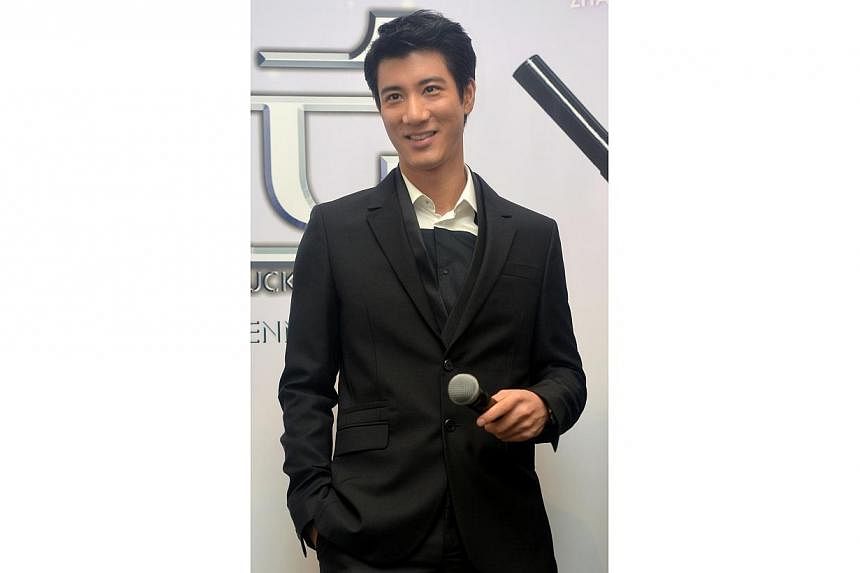 Hong Kong singer-actor Wang Lee Hom at a press conference for his movie titled My Lucky Star, held at Marina Bay Sands on Sep 13, 2013. -- PHOTO: THE NEW PAPER FILE