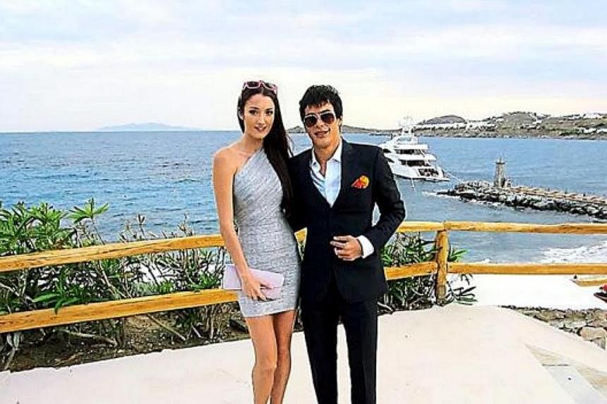 Regina Soosalu and boyfriend Tengku Alang Reza posing together in this photo found on her Facebook page. -- PHOTO: THE STAR/ASIA NEWS NETWORK