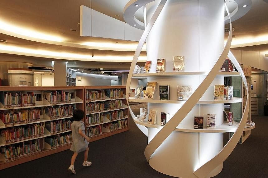 The Sengkang public library. The Straits Times has learnt that there were at least three more children's books that were also recently banned. -- PHOTO: ST FILE