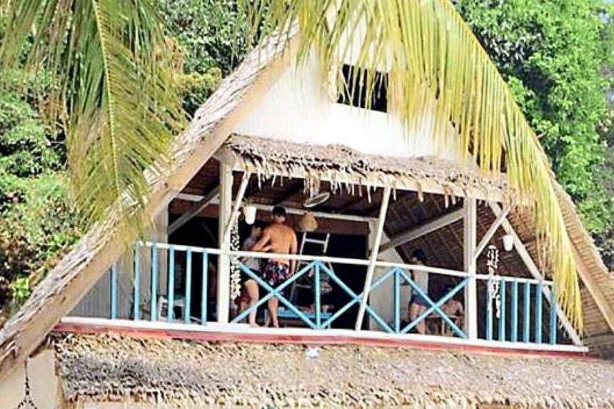 Accomodation at one of Pulau Rawa's two resorts, Alang's Rawa. -- PHOTO: STEPHY TAN