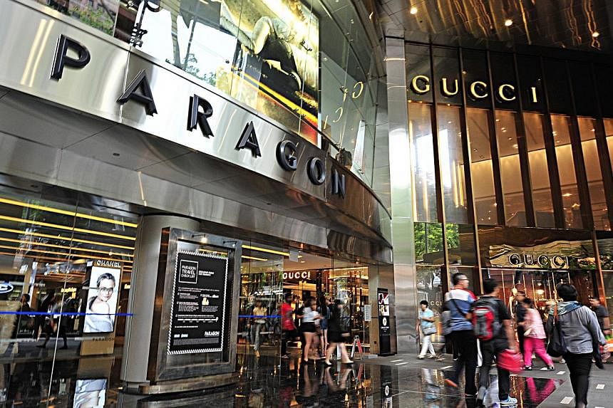 Paragon Mall at Orchard Road.&nbsp;Full occupancy and healthy rental reversions helped SPH Reit beat forecasts in its third quarter. -- PHOTO: ST FILE