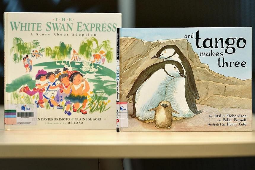 Two of the three titles taken off the shelves by the National Library Board after receiving queries over whether they were suitable for children.