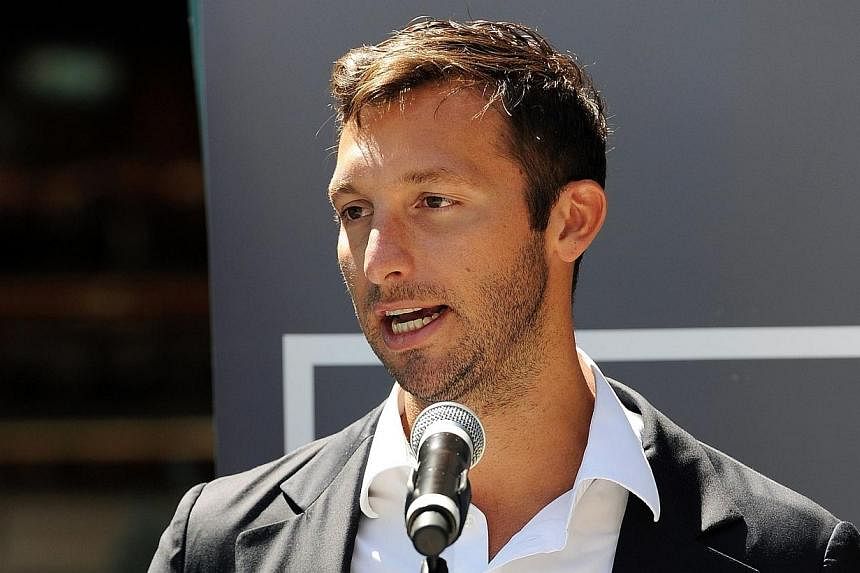 This file photo taken on Oct 31, 2012 shows Australia's five-time Olympic swimming gold medallist Ian Thorpe at the launch of his autobiography "This is me" in Sydney.&nbsp;Swimming giant Ian Thorpe received support and glowing praise on Monday for r