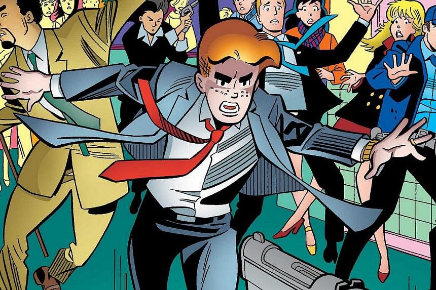 An image from an issue of Life With Archie is pictured courtesy of Archie Comics Publications.&nbsp;An Archie comic book depicting a same-sex marriage has been barred from sale in Singapore after a complaint from a member of the public, and the Natio