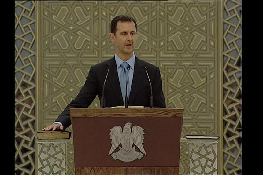 Syria's Assad Sworn In For New Seven-year Term | The Straits Times