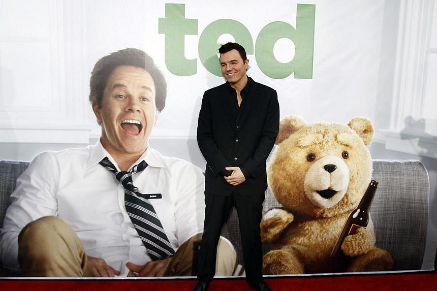 Writer, director and cast member Seth MacFarlane poses at the premiere of "Ted" at the Grauman's Chinese theatre in Hollywood, California in this file photo taken on June 21, 2012. -- PHOTO: REUTERS