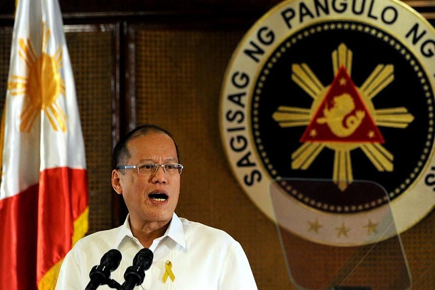 &nbsp;Philippine President Benigno Aquino addresses the nation in a televised speech at Malacanang Palace in Manila on July 14, 2014.&nbsp;Philippine President Benigno Aquino told his country's neighbours on Thursday, July 17, 2014 that efforts to mo