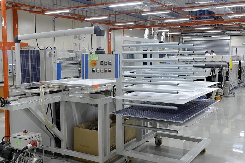 The Solar Energy Research Institute of Singapore opened the only full-scale solar-module testing and development facility in South-east Asia on Friday, July 18, 2014. -- ST PHOTO:&nbsp;DESMOND FOO