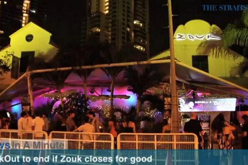 In today's The Straits Times News In A Minute video, we look at how this year's ZoukOut will be the last if the club is forced to close by end of the year, among other issues. -- PHOTO: SCREENGRAB FROM VIDEO