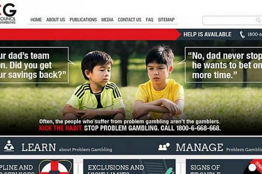 A modified version of the online ad was shown on the NCPG website after Germany's final win, in which Andy's friend asks him if he got his savings back. The boy replies: "No, dad never stops... He wants to bet one more time." -- PHOTO: NCPG WEBSITE
