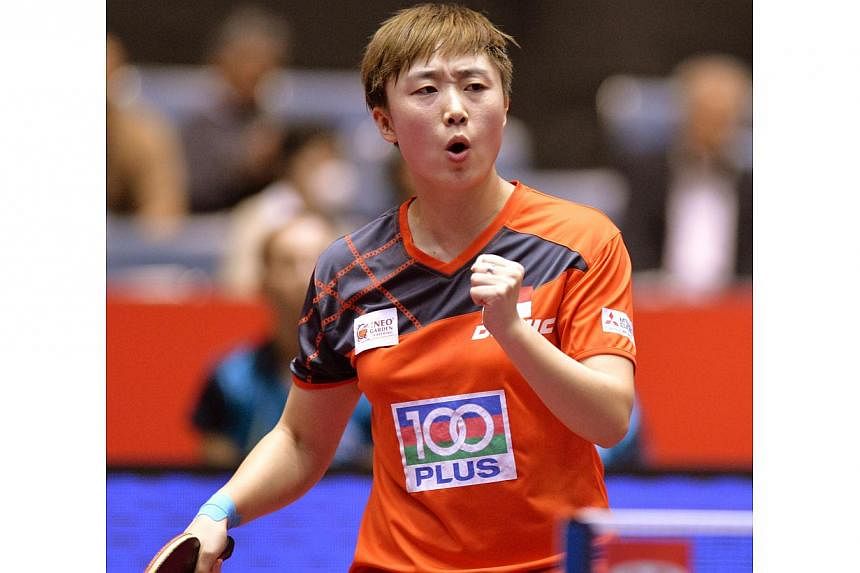 Feng Tianwei insists Singapore can be confident of repeating their dominance of New Delhi in the table tennis at the Glasgow Commonwealth Games. -- PHOTO: AFP&nbsp;