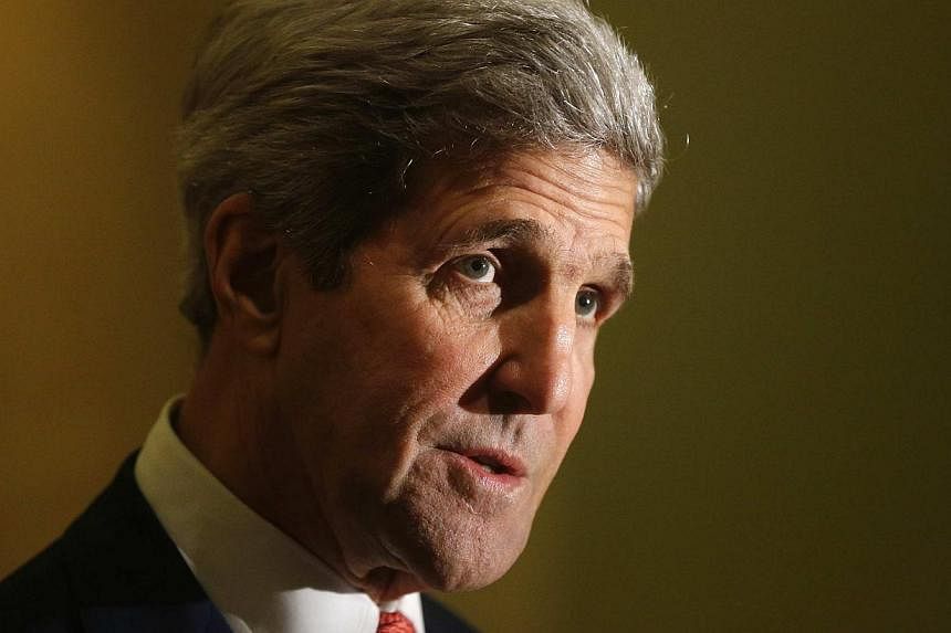 The United States will provide US$47 million (S$58.2 million) in humanitarian aid to help Palestinians hit by Israel's campaign in the Gaza Strip, Secretary of State John Kerry pledged Monday. -- PHOTO: REUTERS