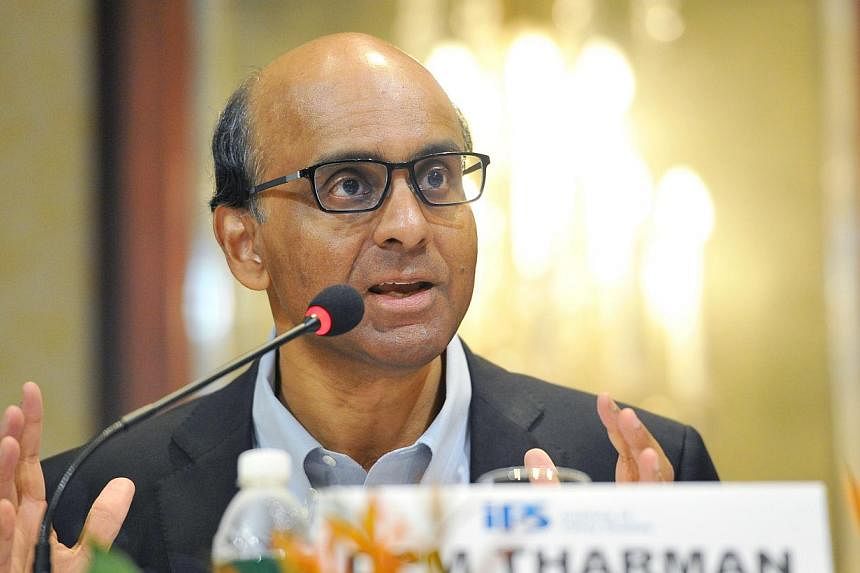 Investing in private pension funds remains an option in future for CPF members who want to try and grow their savings, said Deputy Prime Minister Tharman Shanmugaratnam on Tuesday, July 22, 2014. --&nbsp;PHOTO: LIM YAOHUI FOR THE STRAITS TIMES