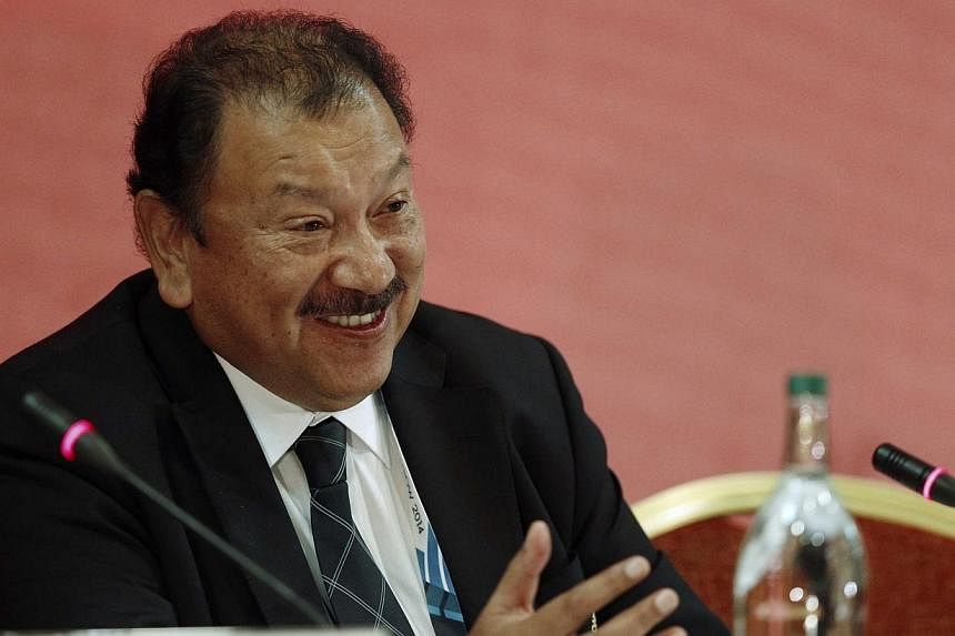 Commonwealth Games Federation (CGF) President Prince Tunku Imran speaks during a pre-Commonwealth Games news conference in Glasgow on July 22, 2014.&nbsp;-- PHOTO: REUTERS