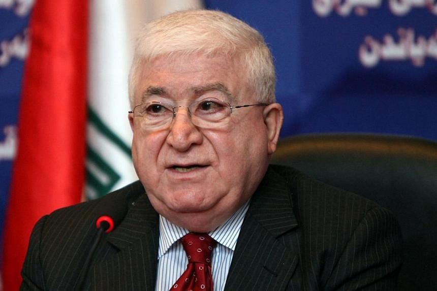 Iraqi parliament caretaker speaker Fuad Masum during a parliamentary session in Baghdad on July 27, 2010.&nbsp;Iraq's parliament on Thursday, July 24, 2014, elected veteran Kurdish politician Fuad Masum as federal president, a move that paves the way
