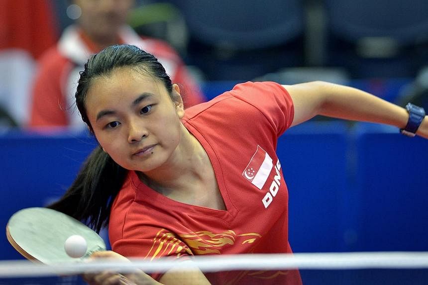 Singapore's Isabelle Li on the first day of competition against Sri Lanka at the Scotstoun Stadium in Glasgow, Scotland.&nbsp;-- ST PHOTO:&nbsp;KUA CHEE SIONG