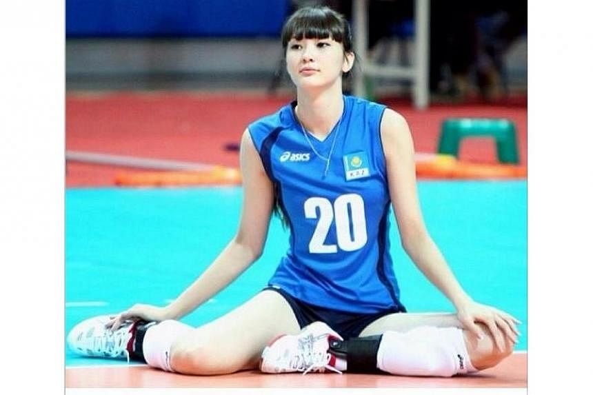 Sweet-faced Kazakhstan volleyball player Sabina Altynbekova, 17, has been the star of the 17th Asian Women's U19 Volleyball Championship in Taipei. -- PHOTO:&nbsp;SABINA ALTYNBEKOVA/INSTAGRAM&nbsp;&nbsp;