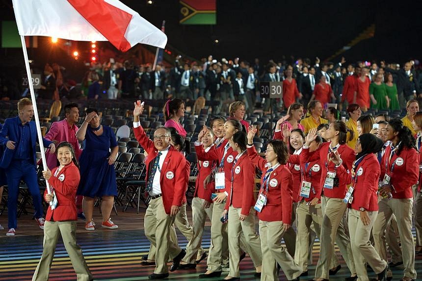 Team Singapore athletes in action at the Commonwealth Games in Glasgow ...