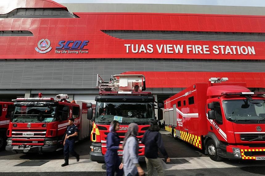 The Tuas View Fire Station is the fifth Hazmat, or hazardous materials, fire station here, capable of responding to industrial accidents involving toxic chemicals.
