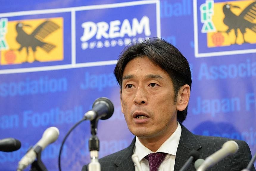 Japan Football Association (JFA) referee Yuichi Nishimura answering a question during a press conference at the JFA headquarters in Tokyo,&nbsp;on July 24, 2014. -- PHOTO: AFP&nbsp;