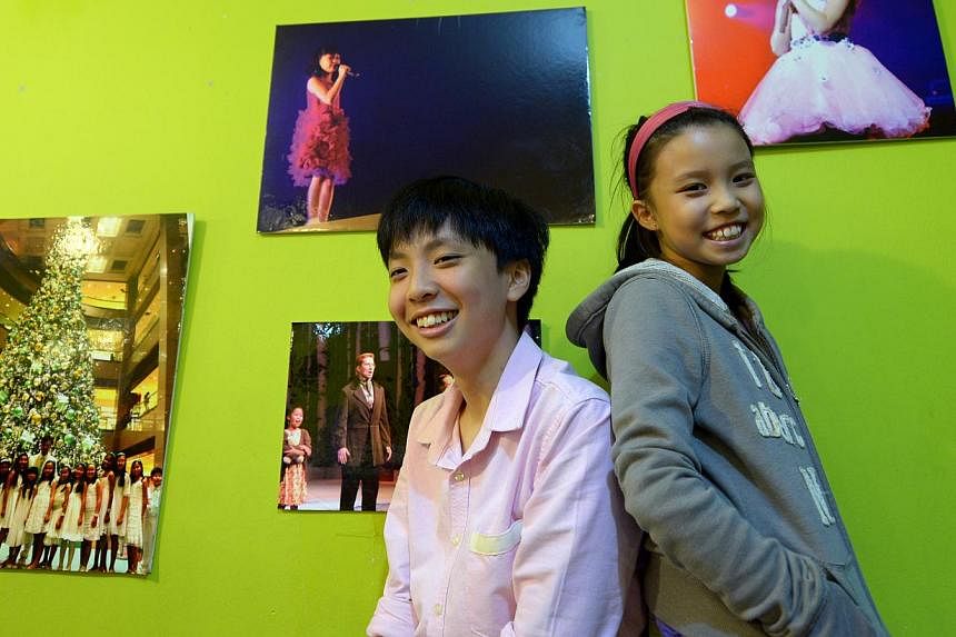 Alex Ng, 13, got into the School of the Arts (Sota) through the DSA scheme after honing his skills at Kids Performing Academy of the Arts. His sister, Elizabeth, 11, also hopes to go to Sota and is attending the same classes now.