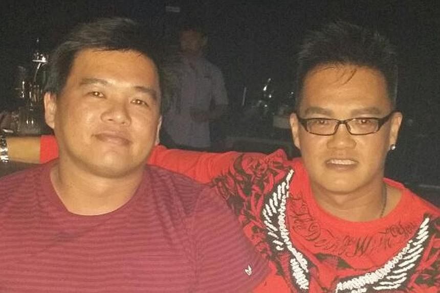 Mr Yeo Eu Loone (left) is missing after the vessel he was on was hijacked. He is seen here with brother Eugene Yeo.